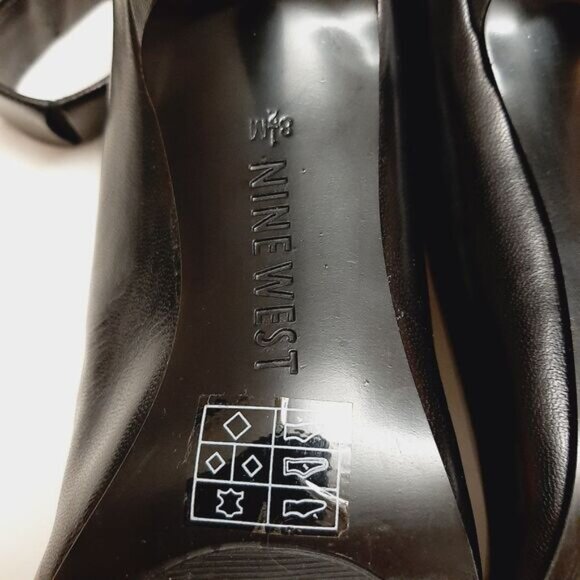 NINE WEST PrepSchool Ankle Strap Pointy Toe High Heel Pumps Black Sz 8.5 M - Picture 15 of 16